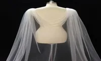 2022 New Tulle Bridal Wraps Ivory Bolero pour le Cape de mariage avec Pearls1175294