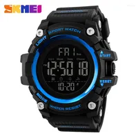 Wristwatches SKMEI Outdoor Waterproof Watch Countdown Stopwatch Mens Sport Watches Military Industry Wrist LED Electronic Digital Male