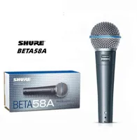 Microphones Shure Beta58aハンドヘルド配線ダイナミックマイクスタジオマイクを歌うための録音用ボーカルゲームマイクC1288757