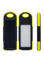 8000mAh Solar Charger Solar Power Bank Waterproof Solar Panel Battery Chargers with LED Camping flashlight ourdoor lamp8948665