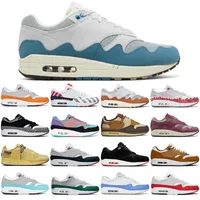 Designer Running shoes Max 1 87 Sneakers OG 1s 87s airmaxs baroque brown saturn gold noise aqua monarch mens womens sport sneakers