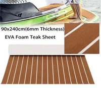 Floor Mats Carpets marine mat boat 47039039x94039039 6MM Dark Brown Yacht EVA Teak Decking Carpet Sheet Pad3007493