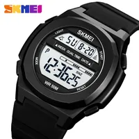 Wristwatches SKMEI Japan Digital movement LED Light Mens Sport Watches 5Bar Waterproof Chrono Dual Time Wristwatch Male Clock reloj hombre 221129