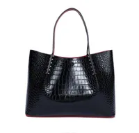 Donne Borse a tracolla di rivetti di lusso borse rossa borse borse borse composite borse in pelle vera borsetta a portata di tracolla 2469880