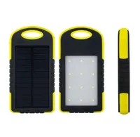 8000mAh Solar Charger Solar Power Bank Waterproof Solar Panel Battery Chargers with LED Camping flashlight ourdoor lamp9643887