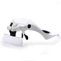 Telescope Agnicy Head-mounted Magnifying Glass With Light Five Magnification Glasses Type 1X 1.5X 2X 2.5X .5X