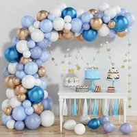 Party Decoration Blue Macaron Balloon Garland Arch Kit Birthday Decorations Kid Baby Shower Ballon Anniversaire Wedding Supplies