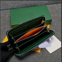 Bags Single Goya Zipper Wallet A maneira mais elegante de transportar cartões de dinheiro e moedas de homens portador de bolsa Long Business Wit216o
