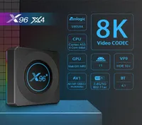 X96 X4 ANDROID 110 TV BOX AMLOGIC S905X4 4GB 32GB 64GB QUAD CORE 24G 5GデュアルバンドWiFi BT 8Kメディアプレーヤーセットトップボックス7934879