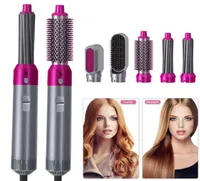Hair Dryer Brush 5 in 1 Professional Hair Blower Brush Hairdryer Rotating Air Comb Curling Iron Styler Blow Dryer 220113181a6601001