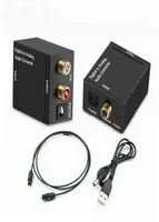 Novo SPDIF coaxial de fibra óptica Adaptador estéreo Digital to Audio Converter7088585
