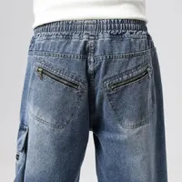 Мужские джинсы плюс размер 6xl xxxxxxl jean homme мужской карман высококачественный высококачественный случайные брюки.