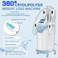 Cryolipolysis 360 Reduce Fat Cellulite Removal Body Shape 5 Handles Freezing Machine