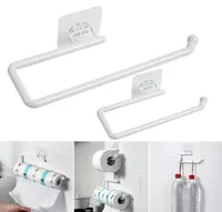 Toilet Paper Holders Kitchen Roll Holder Towel Hanger Rack Bar Cabinet Rag Hanging Bathroom Organizer Shelf7666738