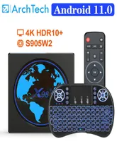 X98 MINI SMART TV BOX ANDROID 11 4G 64GB AMLOGIC S905W2 X98MINI AV1 WIFI BT H265 YouTube Media Player 4GB32GB Set Topbox6931184