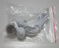 Auricolare auricolari bianchi semplici usa e getta per smartphone dispositivo Android MP3 MP4 con borsa OPP realizzata in China7217945