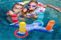Children Adults Plastic Hoop Ring Toss Pool Beach Throwing Game Toy Set Kids Gift Summer Outdoor Parentchild Interactive Toy 2109
