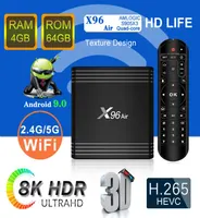 New Arrvial X96 Air 2G16G 4G 32G 64G Android 90 TV Box Amlogic S905X3 8K TV Box Quad Core 24G 5 ГГц PK X96 H96 MAX9320735