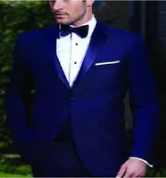 Herrenanzüge Slim Fit Peaked Revers Royal Blue Wedding Tuxedos für Bräutigam 2018 Groomsmen Anzüge zwei Knöpfe 2 Stück Männer Anzug Jacke6992393