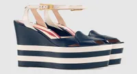 6cm striped Platform Gladiator Sandals Women snake 16CM Wedges Heels Pumps Escarpins party Wedding Shoes Mary Jane 34814321