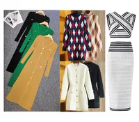 Frauen zwei St￼cke Kleid Luxus Designerin Frau Rock Set Long Hosen Sets Schildkr￶tenhalsnetzmuster Kleid und wei￟e O-Neck One-Pc-R￶cke B￼ro Kleidung Gesch￤fte S-XL
