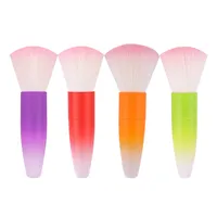 Gradient Color Nail Brush Powder Remover Cleaning Professional Dust Brushes Nail Duster Cleaner Tool