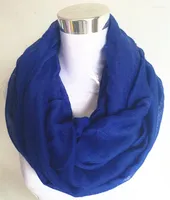 Bufandas 10pcs/lote moda c￳moda algod￳n suave y poli￩ster bufanda bufanda accesorios para mujeres de infinito s￳lido