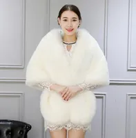 modabelle Winter Bridal Fur Wraps Wedding Bolero Jacket Cheap Bridal Shawl Capes Plus Size Bolero Faux Fur Shawls Wedding Jakects2929245