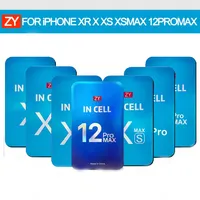 iPhone X XR XS 용 교체 스크린 패널 최대 11 12 12 Mini Pro Max LCD 디스플레이 터치 디지타이저 어셈블리 ZY incell 수리 부품 등급 A