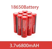 4PCS 18650 battery 37V 6800mAh rechargeable liion battery for Led flashlight Torch batery litio4656376