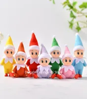 DHL 100 PCS Baby Elf Doll with feet shoes Christmas Baby Elf Dolls with Movable arms and legs Baby Toys Kids Elves6296113
