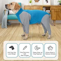Hondenkleding pullover pyjama's huis slijtage herstelpak gezelschap onesie jumpsuit outfit kleding voor honden wandelen wandelen slaap