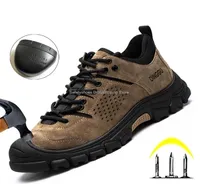 Men039s Work Shoes Men Steel Toe Tee Rubber Rubber Antimash Safety Safety Boots Industrial Poots Man Safety Shoes443863