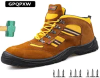 أحذية السلامة Safetoe S3 مع أحذية سلامة العمل الخفيفة الوزن الفولاذية مع جلد مقاوم للماء للرجال والنساء Botas Hombre 2009234818