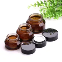 Storage Bottles 120 X 15g 30g 50g Empty Amber Cream Jar Refillable Oblique Shoulder Face Lotion Vials Travel Makeup Containers