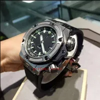 Роскошные новые наручные часы King 48 -мм мощный Diver4000 Мужские резиновые автоматические часы титана настоящие плавательные часы для дайвинга