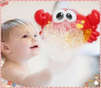Kids Bathing Swimming Toy Cute ABS 1 x Bubble Maker Baby Children Bubble Machine Big Crab Automatic Bubble Maker Music Bath Toy LJ
