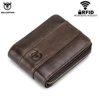 Bullcaptain New Arrival Male Rfid Leather Wallet Men Wallet Cowhide Coin Purse Slim Designer Brand Billetera Para Hombres230b