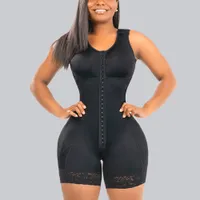 Women's Shapers Faja Colombianas Compression Shapewear Slimming Sheath Full Body Double Post Surgery Lace Butt Lifter Control Belly Sexy Panties 221129