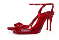2021 Summer Sexy style buckle women039s sandals bottom red shoes genuine leather fashion nude strap stiletto heels wine rred wo9542122