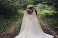 2022 Tulle Wedding Wrap Veil White Shrugs jacket Bridal Wraps Accessories4593984