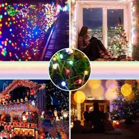 Strings LED Outdoor Solar Lamps String Lights Fairy Holiday Christmas Party Garlands Garden Waterproof
