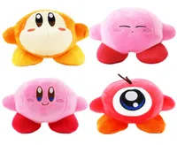 Animatiester 15cm Kirby Cute Plush Doll Toys Round Cartoon Bag Hanger Holiday Gift DHL2072165