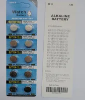 1000Packs Ag13 LR44 A76 Batterij 15V Alkaline -knopcellen 10 stks per blisterkaart Pakket 0HG PB AG136775625