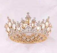 Tasarımcı Crown Lady Fashion Lüks Düğün Başlıkları Alaşım Headdress Gelin Aksesuarları 0802167911575