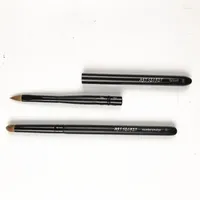 Make -upborstels ArtSecret Sable Hairsilicon kop Lip Round Smudge Brush Pro Cosmetic Tool Set#13136