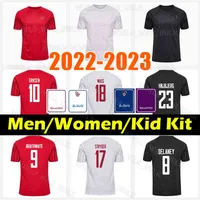 الدنمارك 2022 2023 10 Eriksen Soccer Jerseys Sportswear thai جودة مخصصة 9 Braithwaite 4 KJAER 6 Christensen 7 Skov 10 Eriksen 12 Dolberg 20 Yurary Jersey