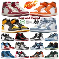 Shoes Basketball 1S Sneakers Womens Trainers Retro Mens Stage Haze Atmosphere Bred Patent Panda Chicago Smoke Grey Jumpman 1