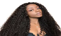 Kinky Curly Lace Front Wig Brazilian Virgin Human Hair Full Lace Wigs for Women Natural Color7571271