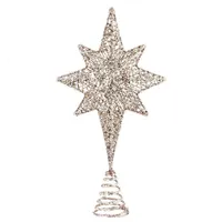 Christmas Decorations 1Pc Eight Pointed Star Tree Topper Xmas Ornament For Home Party Projector Decoration Toppers 221130